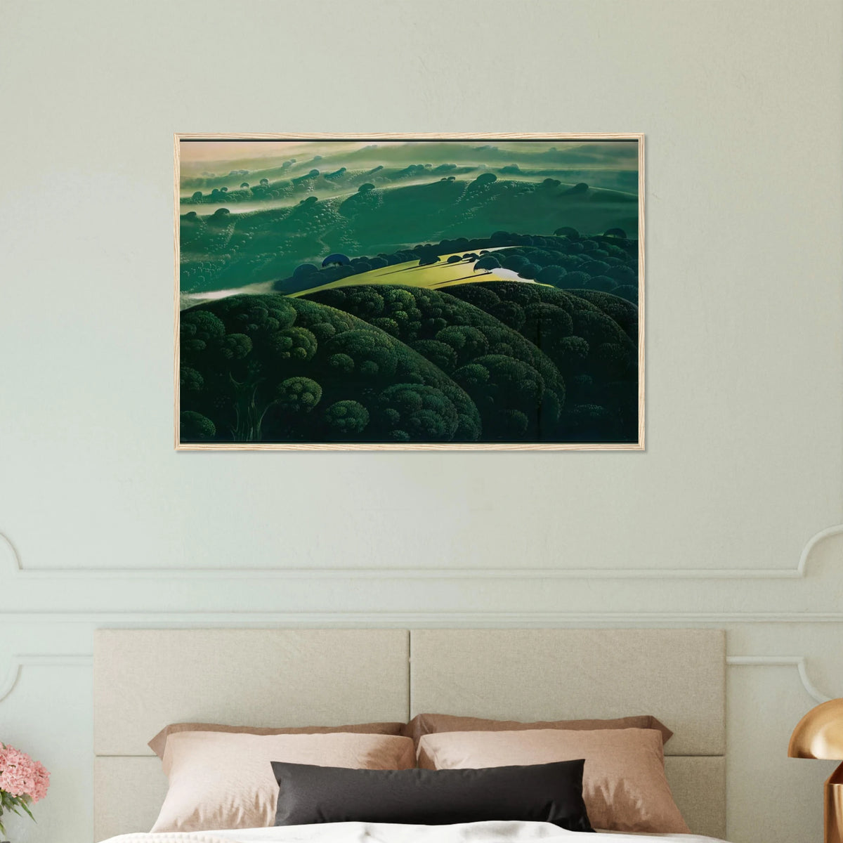 Morning Fog Framed Poster | Eyvind Earle Framed Prints Wall Art | Eyvind Earle Prints