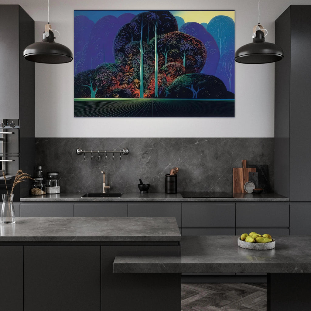 Softening Shades of Twilight Poster | Eyvind Earle Poster | Eyvind Earle Prints