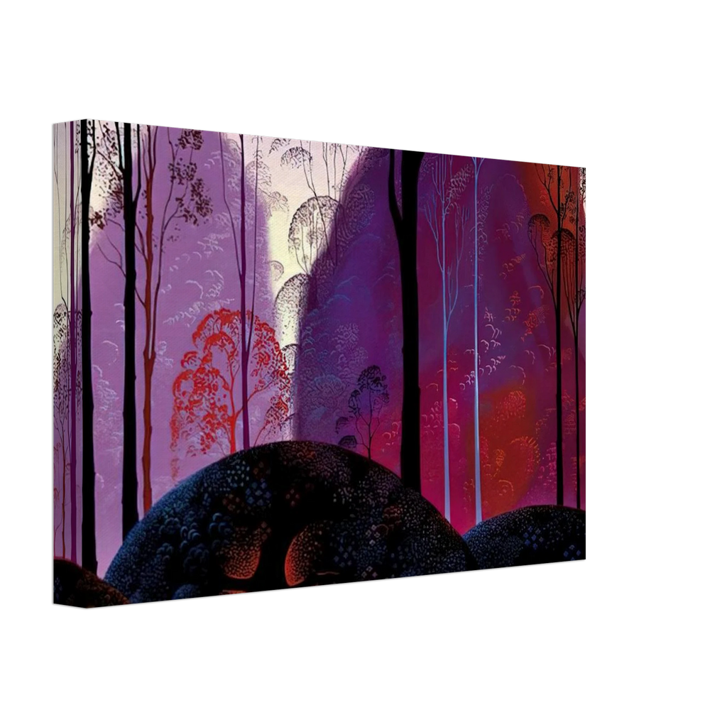 Mauve, Red and Purple Canvas | Eyvind Earle Canvas | Eyvind Earle Prints