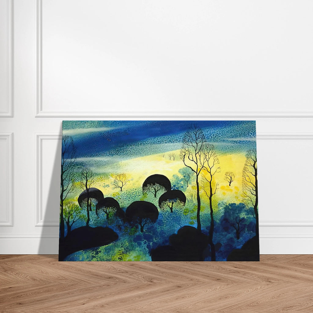 Pastures Through the Fog Canvas | Eyvind Earle Canvas | Eyvind Earle Prints