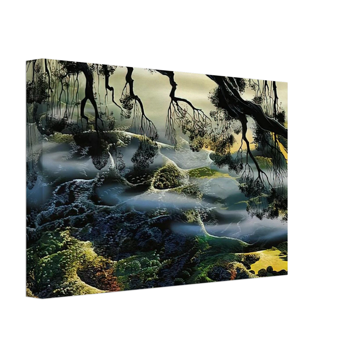 Fog Passes By Canvas | Eyvind Earle Canvas | Eyvind Earle Prints