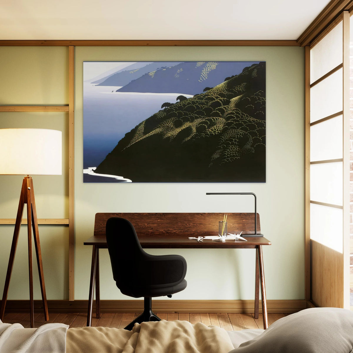Big Sur Calm Poster | Eyvind Earle Poster | Eyvind Earle Prints