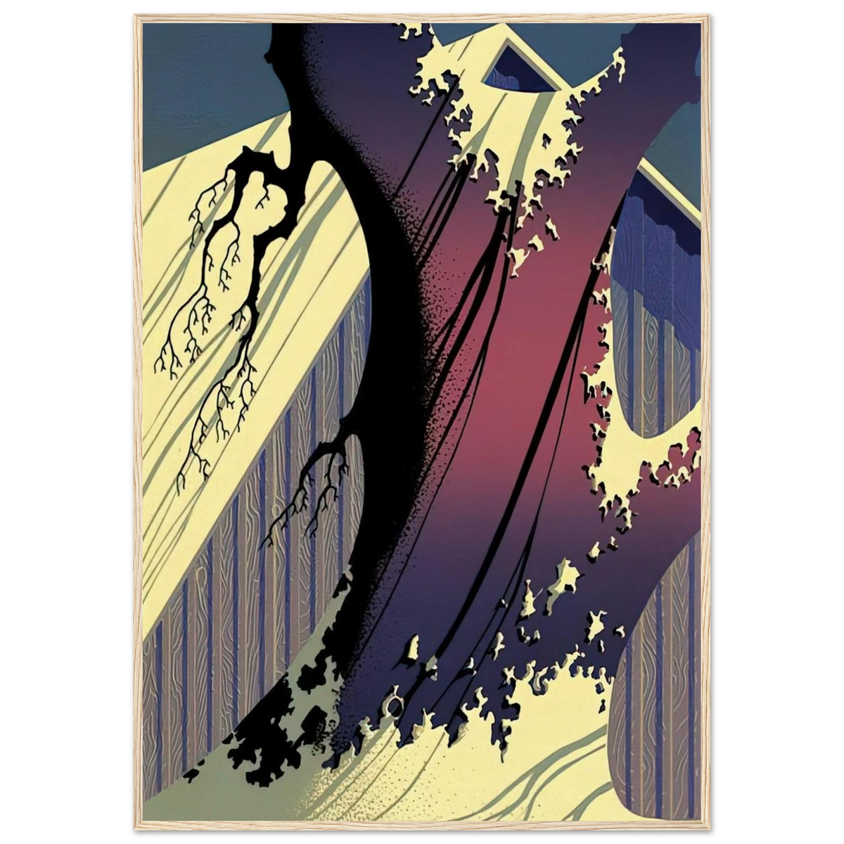 Mauve Barn Framed Poster | Eyvind Earle Framed Prints Wall Art | Eyvind Earle Prints