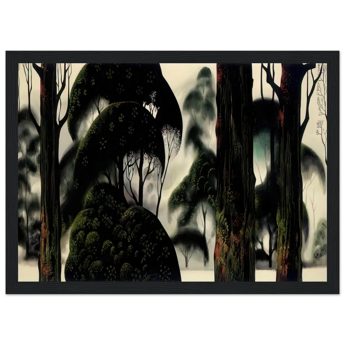 Forest Magic Framed Poster | Eyvind Earle Framed Prints Wall Art | Eyvind Earle Prints