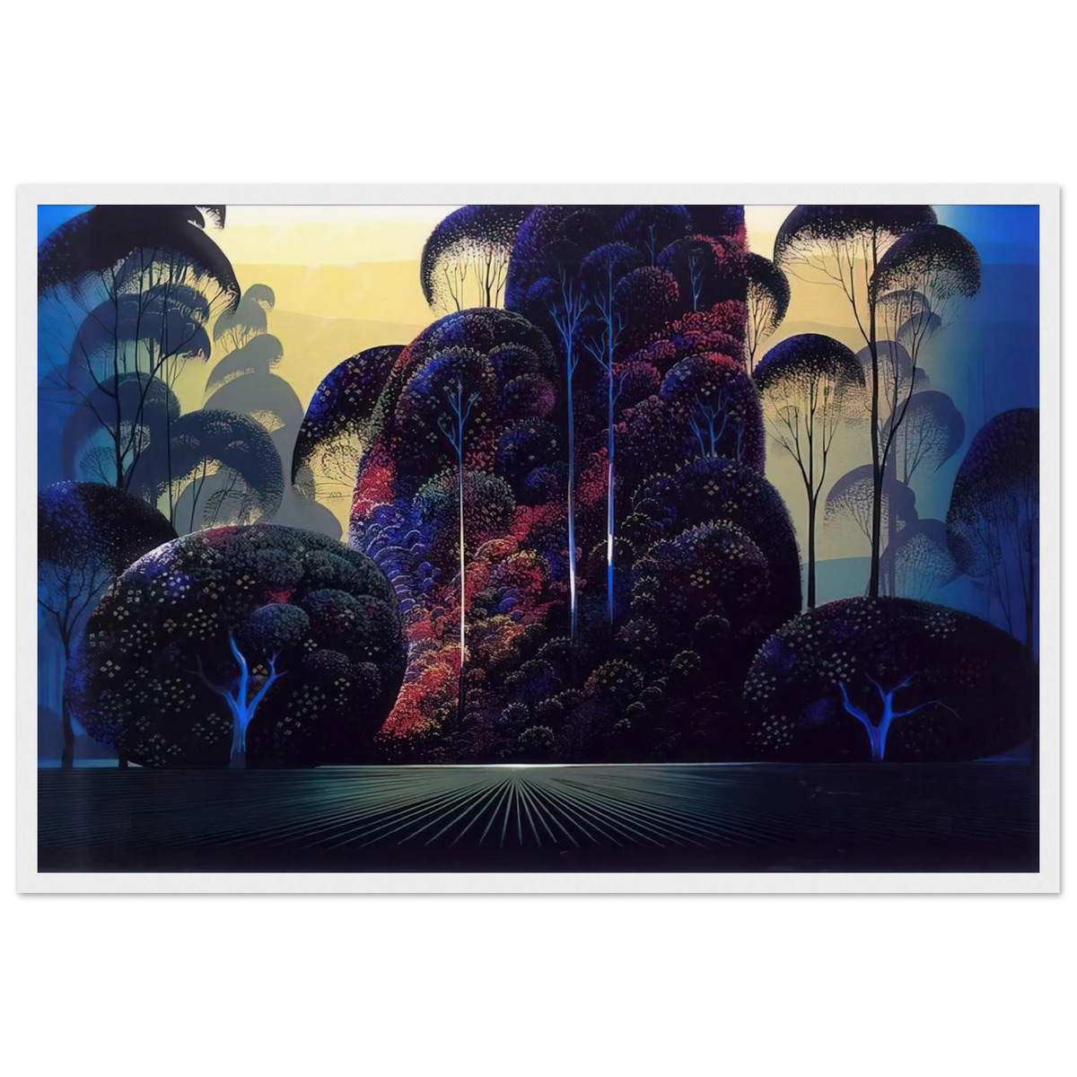 Mendocino Framed Poster | Eyvind Earle Framed Prints Wall Art | Eyvind Earle Prints