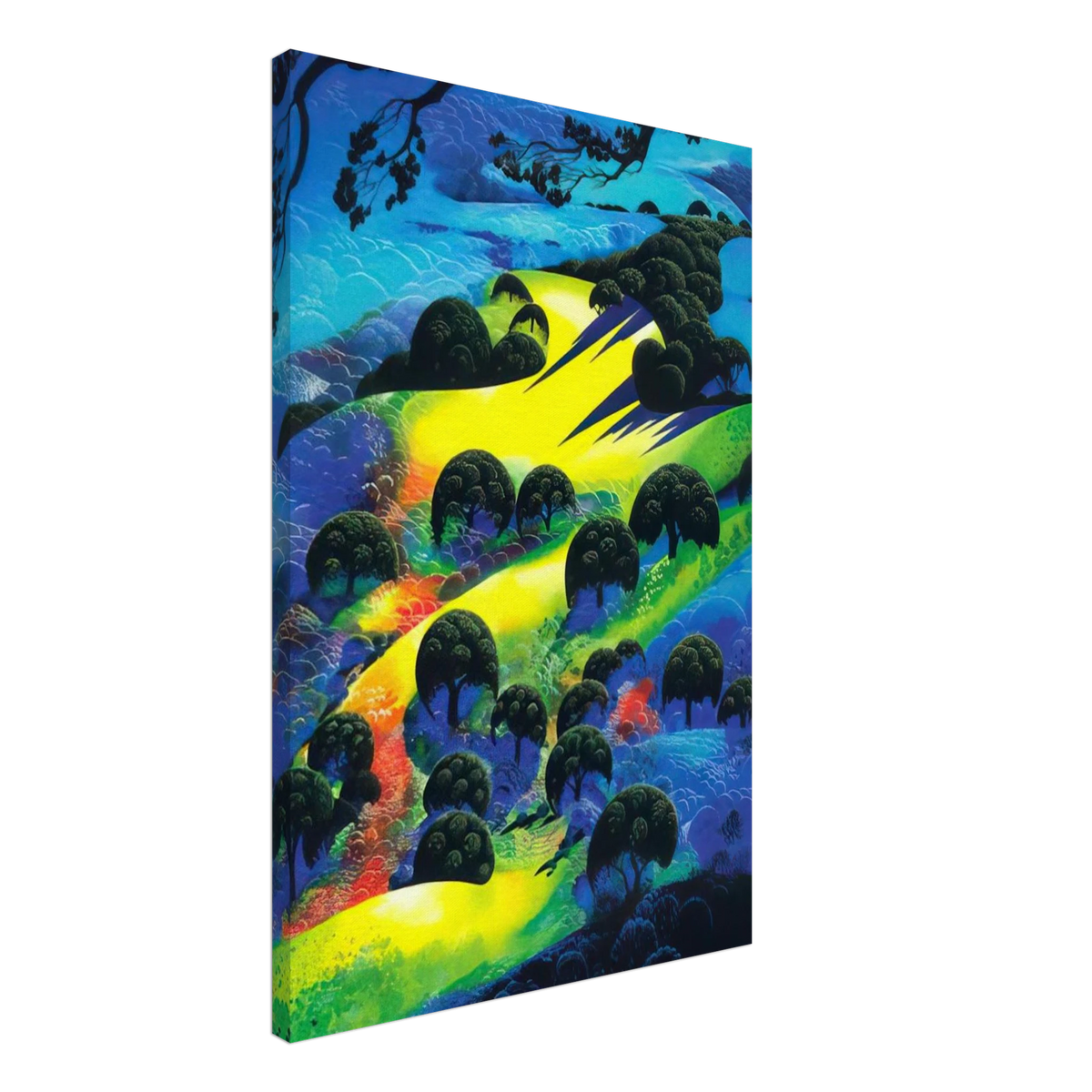 Fading Sunset Flame Canvas | Eyvind Earle Canvas | Eyvind Earle Prints