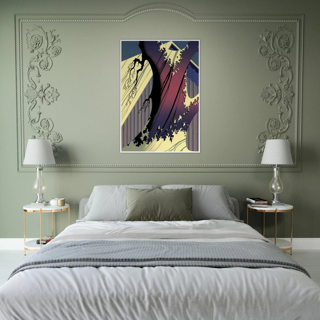 Mauve Barn Framed Poster | Eyvind Earle Framed Prints Wall Art | Eyvind Earle Prints