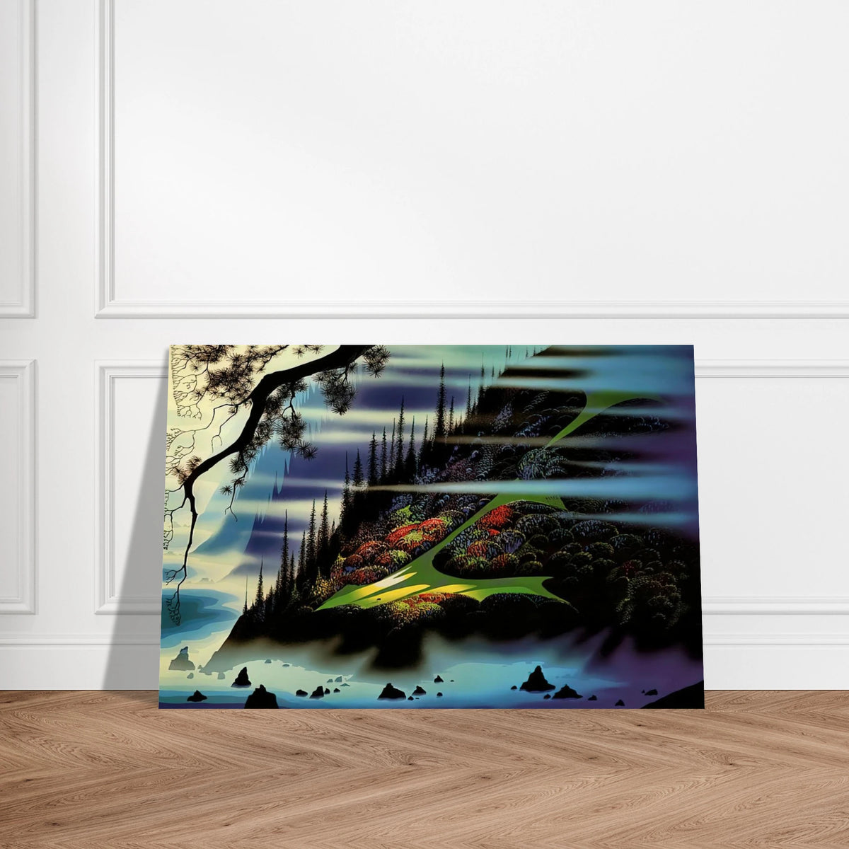 Pasture Through the Fog Poster | Eyvind Earle Poster | Eyvind Earle Prints