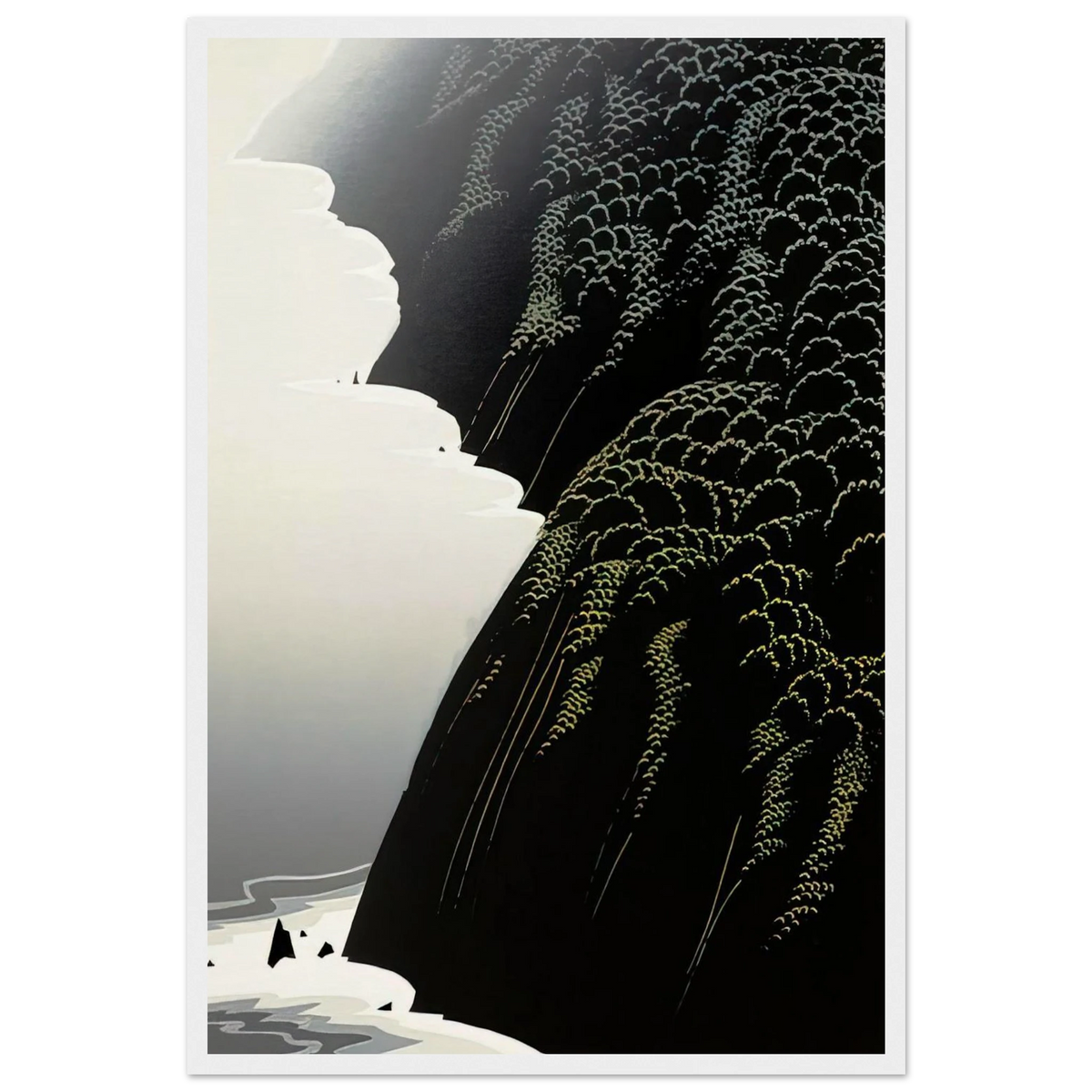 California Coast Framed Poster | Eyvind Earle Framed Prints Wall Art | Eyvind Earle Prints