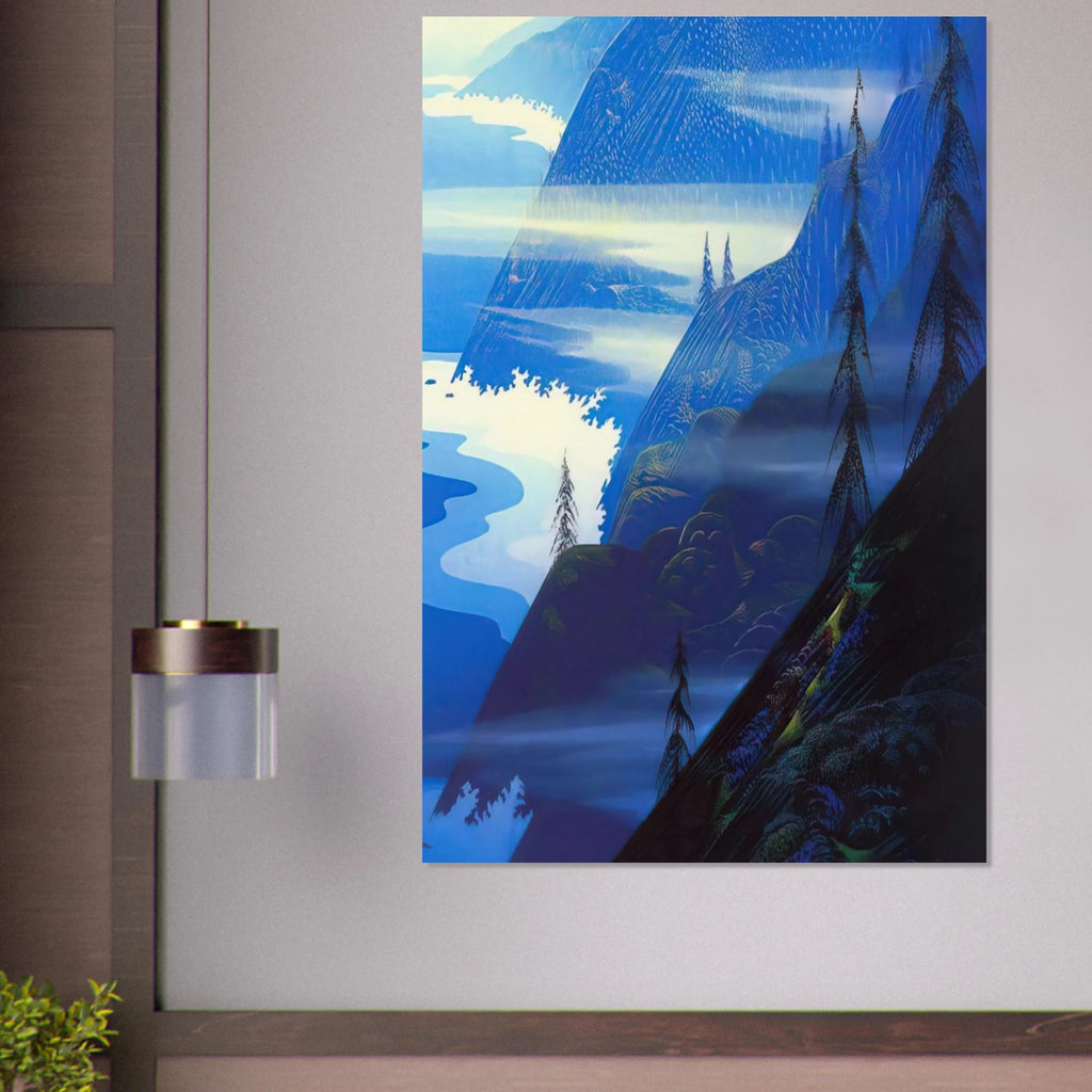 Stardust blue Poster | Eyvind Earle Poster | Eyvind Earle Prints