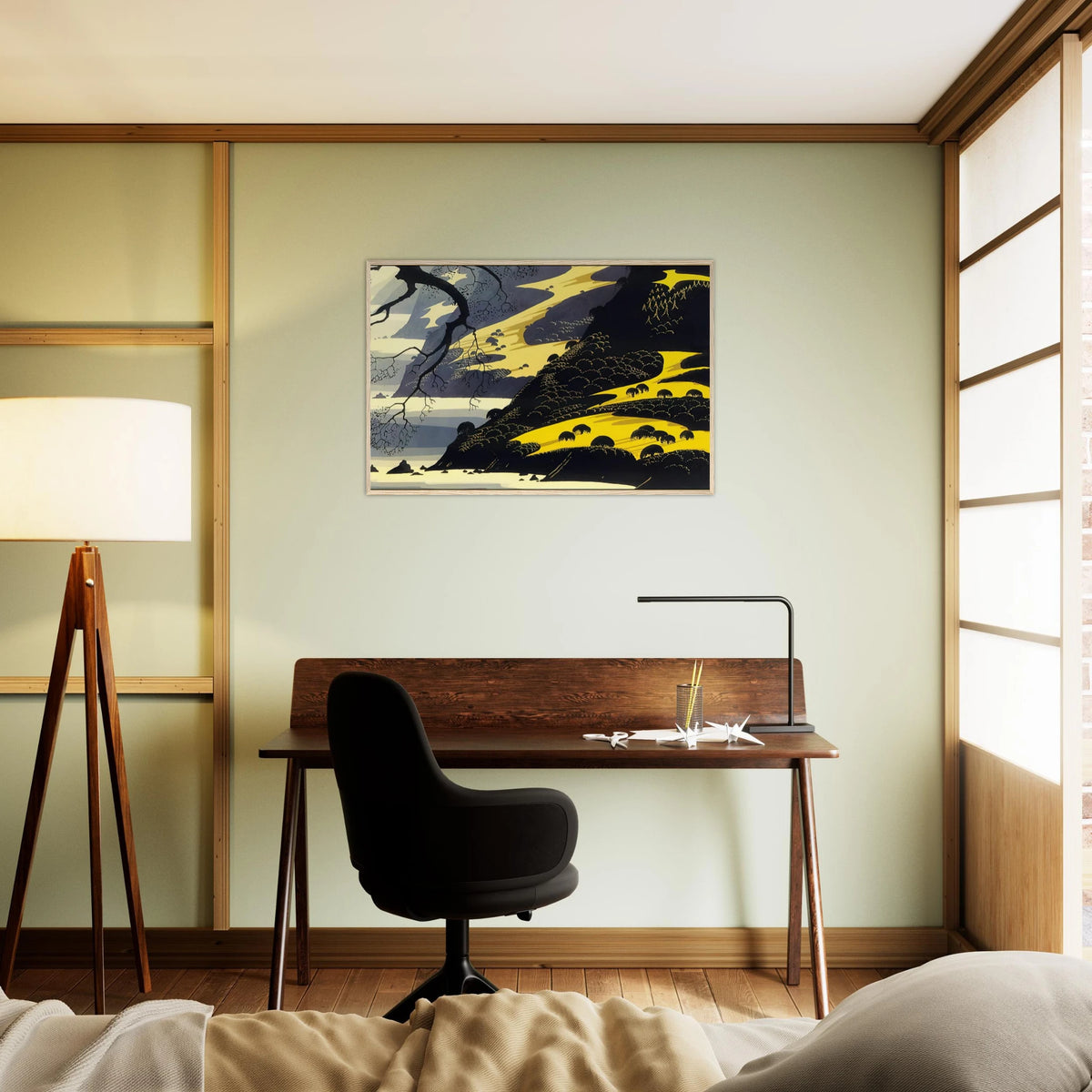 Coastal Fog Framed Poster | Eyvind Earle Framed Prints Wall Art | Eyvind Earle Prints