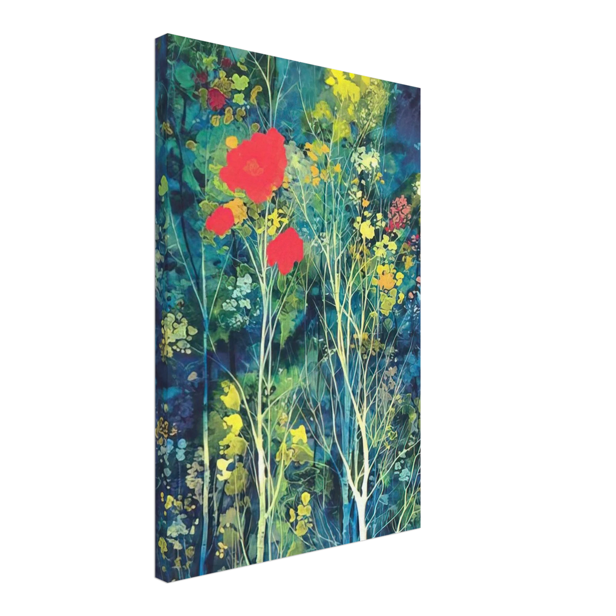 Poppies and Flowers Canvas | Eyvind Earle Canvas | Eyvind Earle Prints