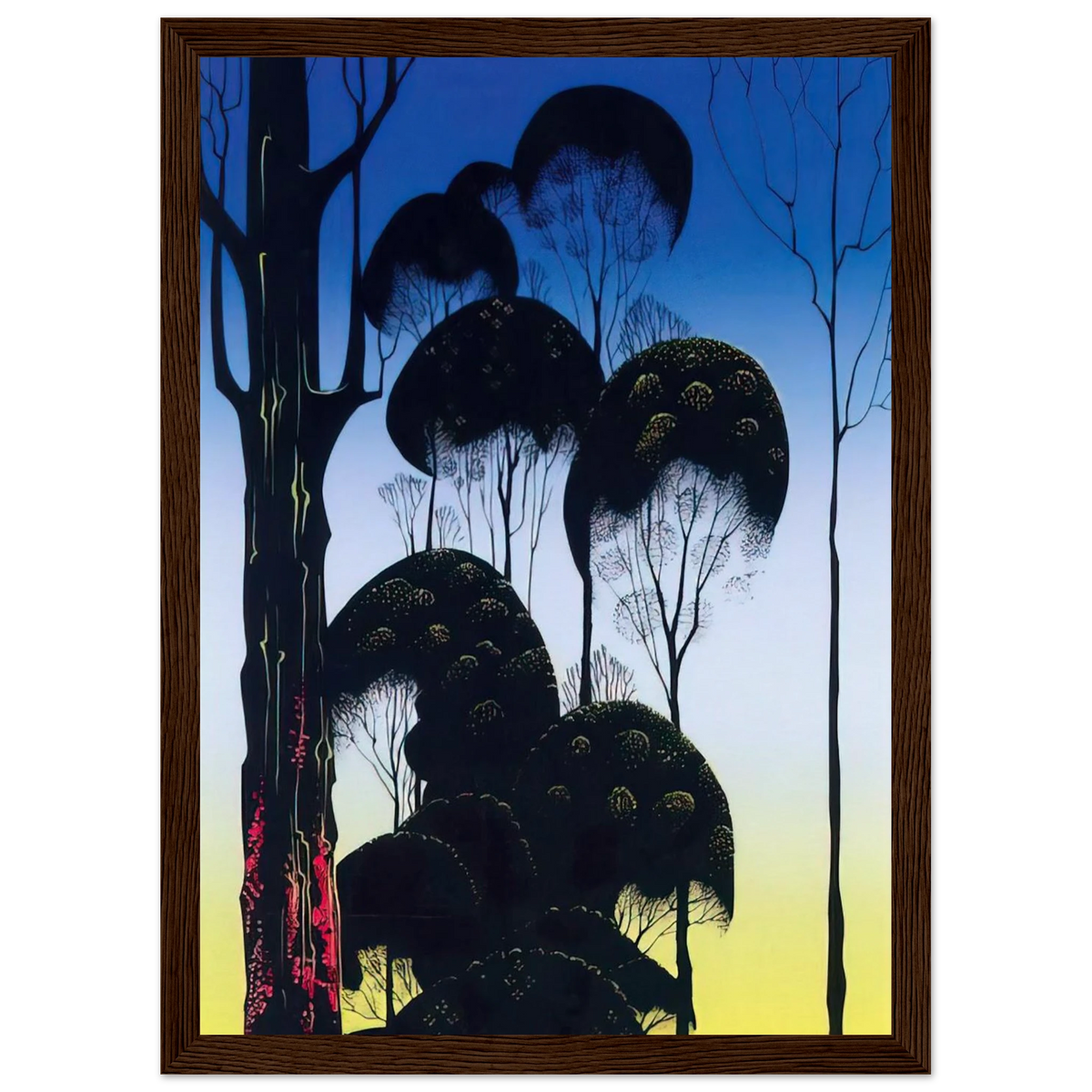 Sunrise Framed Poster | Eyvind Earle Framed Prints Wall Art | Eyvind Earle Prints