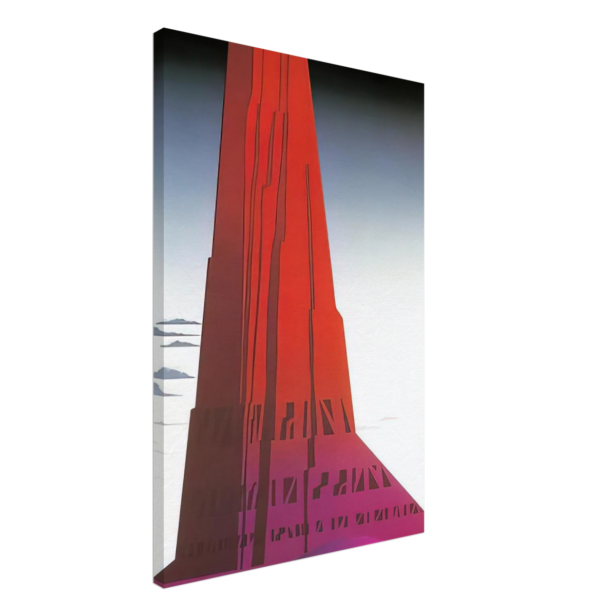 Desert Skyscraper Canvas | Eyvind Earle Canvas | Eyvind Earle Prints