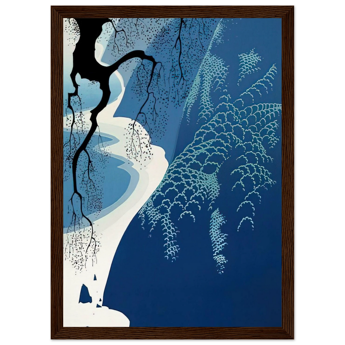 Big Sur and Branch Framed Poster | Eyvind Earle Framed Prints Wall Art | Eyvind Earle Prints