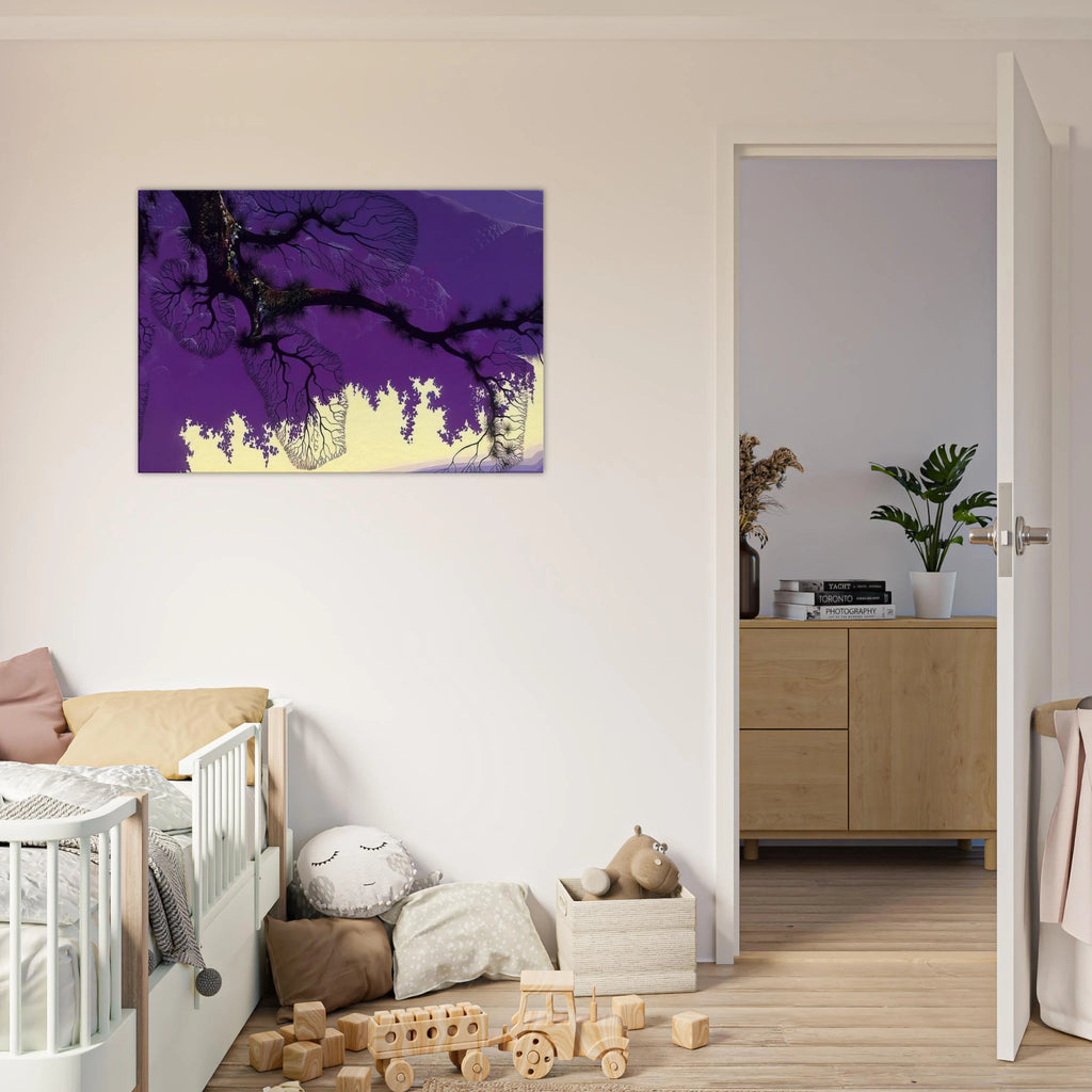 Purple Coastline Canvas | Eyvind Earle Canvas | Eyvind Earle Prints