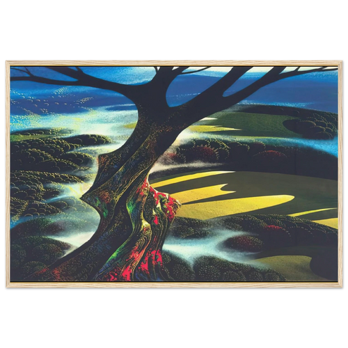 Autumn Shadows Framed Poster | Eyvind Earle Framed Prints Wall Art | Eyvind Earle Prints