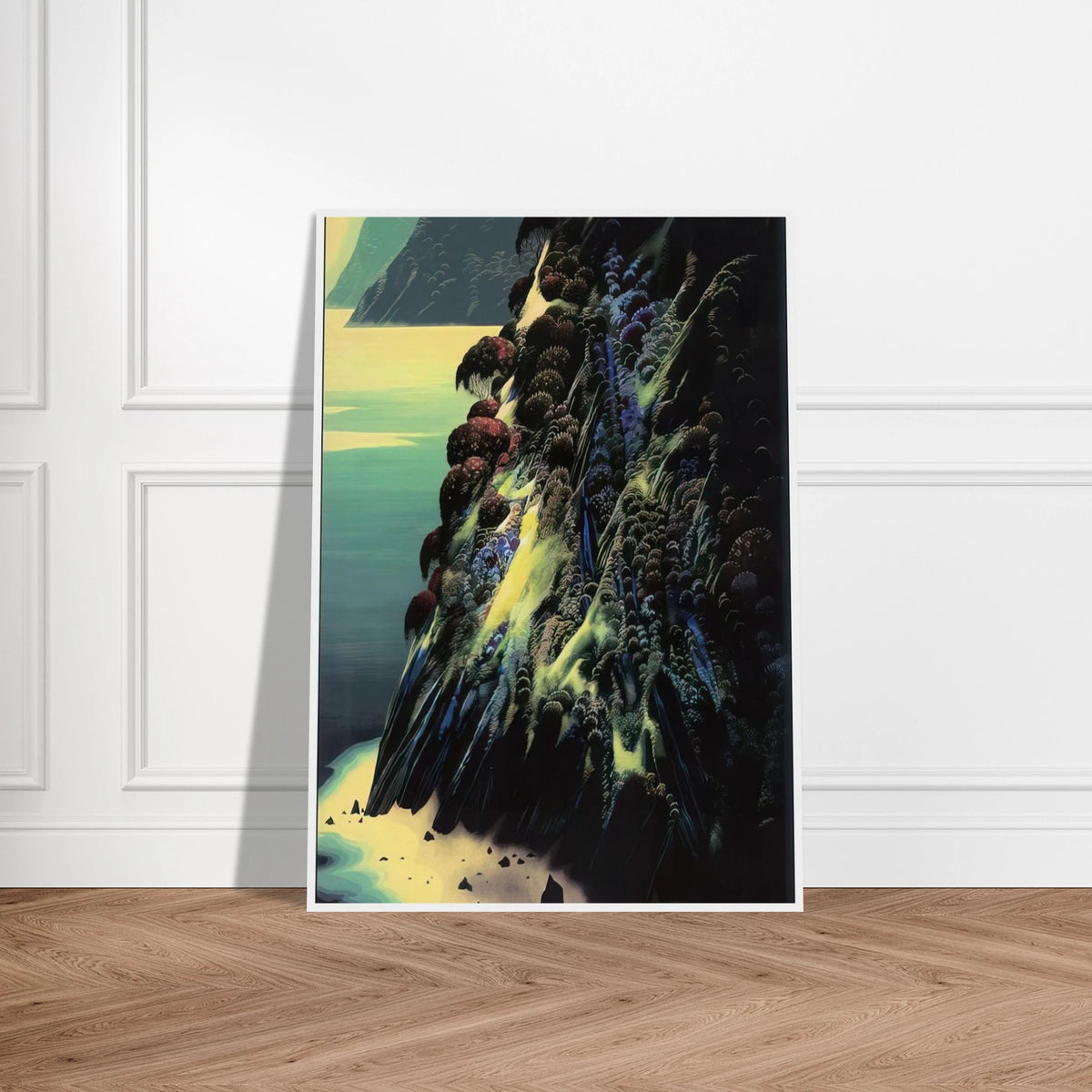 Big Sur Poem Framed Poster | Eyvind Earle Framed Prints Wall Art | Eyvind Earle Prints