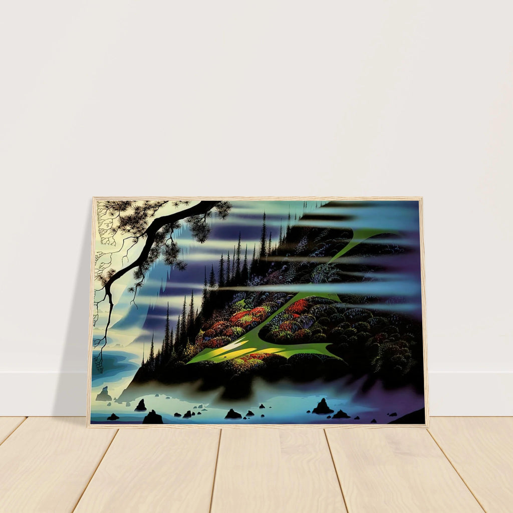 Pasture Through the Fog Framed Poster | Eyvind Earle Framed Prints Wall Art | Eyvind Earle Prints