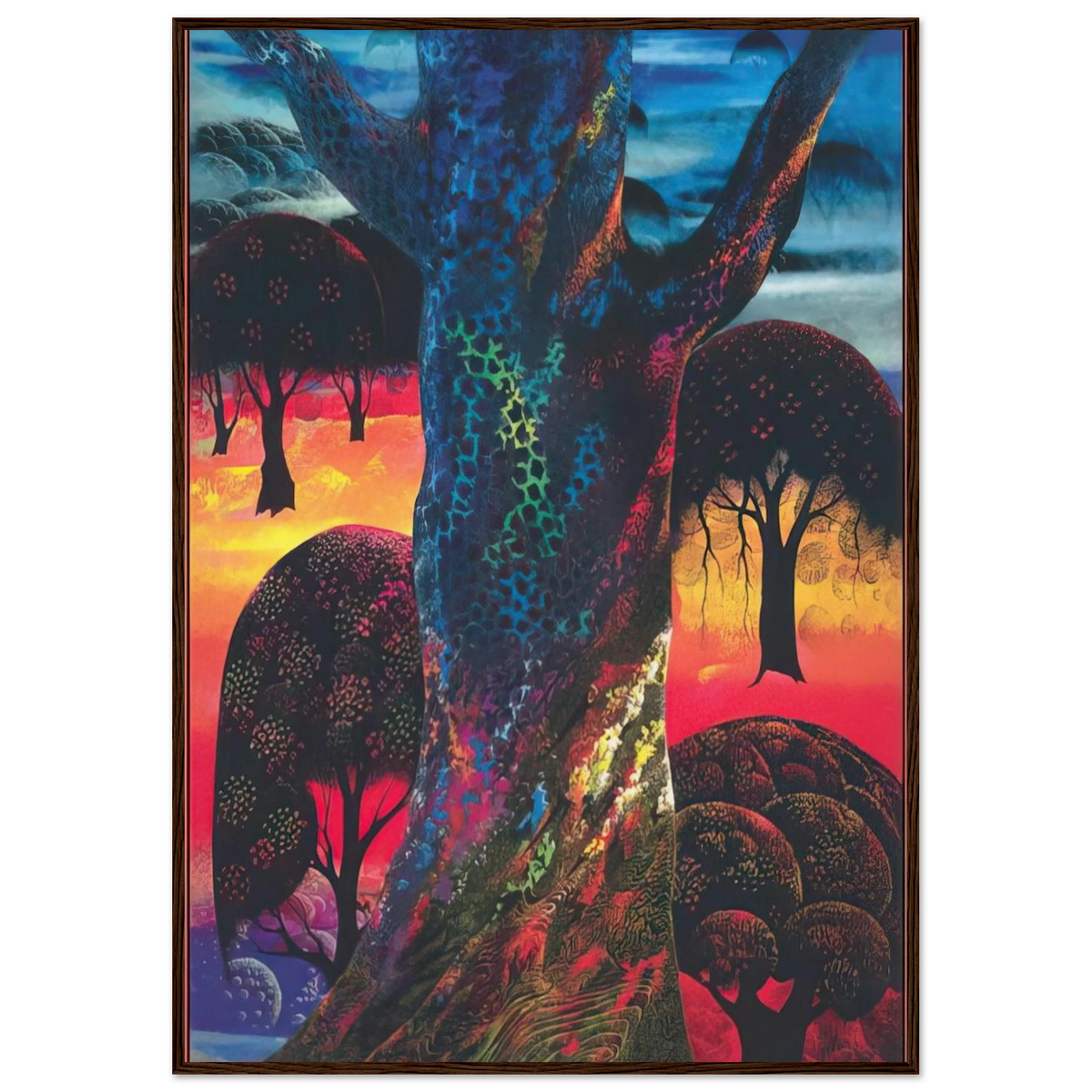 Fire Magic Framed Poster | Eyvind Earle Framed Prints Wall Art | Eyvind Earle Prints