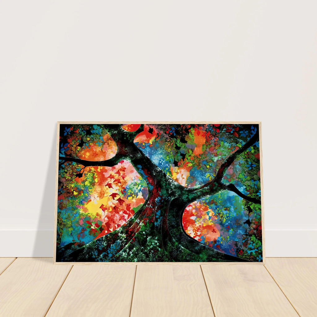 Waves of Golden Fire Framed Poster | Eyvind Earle Framed Prints Wall Art | Eyvind Earle Prints