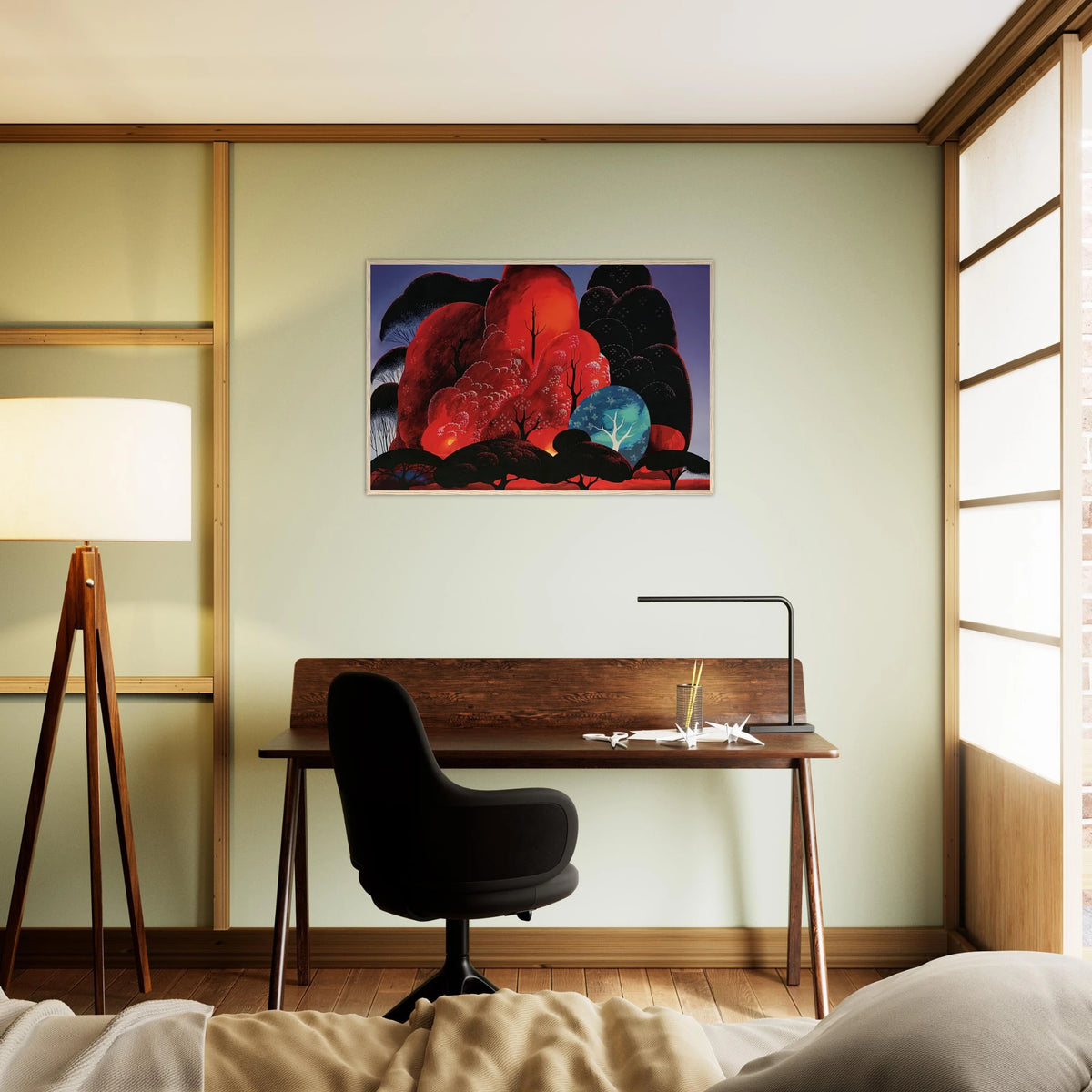 Blazing Glory Framed Poster | Eyvind Earle Framed Prints Wall Art | Eyvind Earle Prints