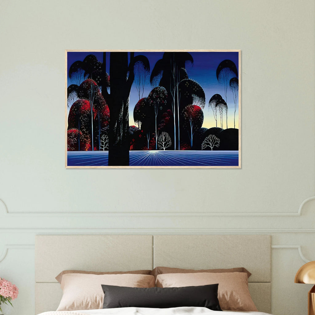Dark Silence Framed Poster | Eyvind Earle Framed Prints Wall Art | Eyvind Earle Prints