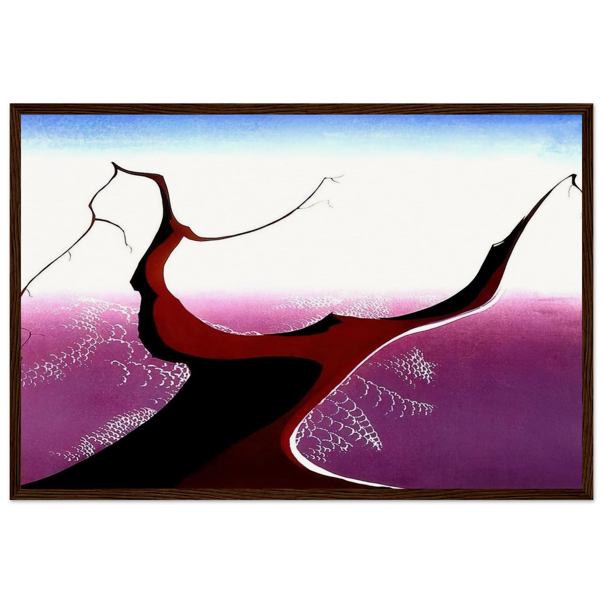 Desert Tree Framed Poster | Eyvind Earle Framed Prints Wall Art | Eyvind Earle Prints
