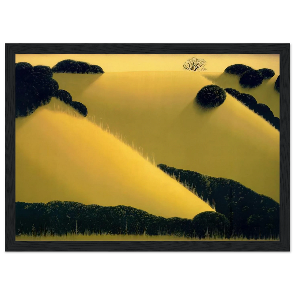 Golden Hills Framed Poster | Eyvind Earle Framed Prints Wall Art | Eyvind Earle Prints