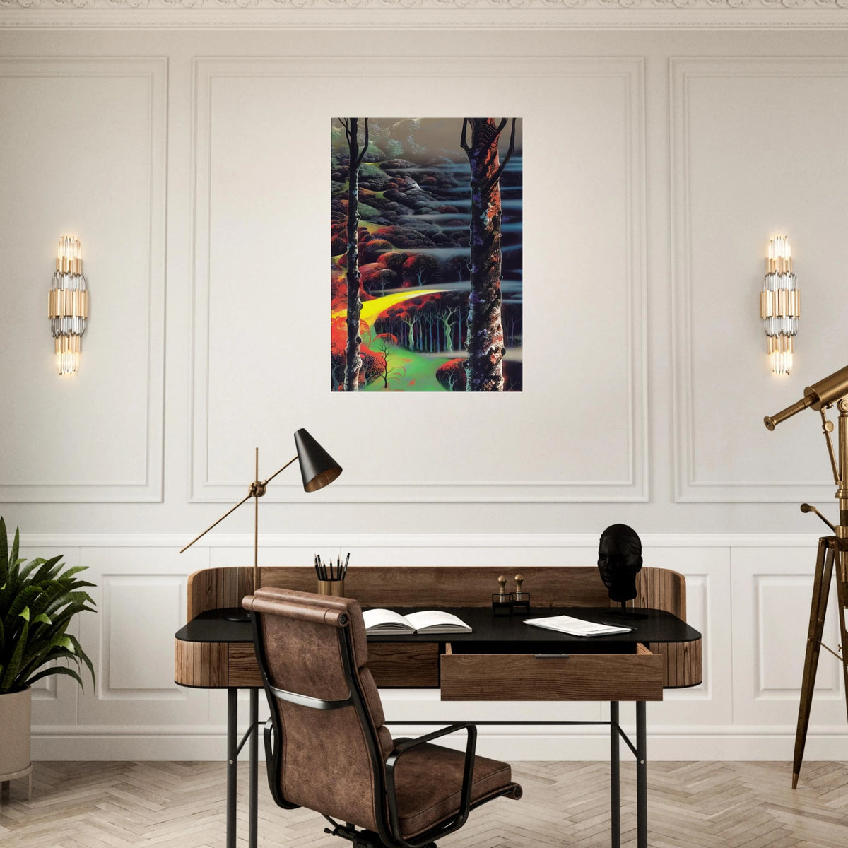 A Touch of Autumn Canvas | Eyvind Earle Canvas | Eyvind Earle Prints