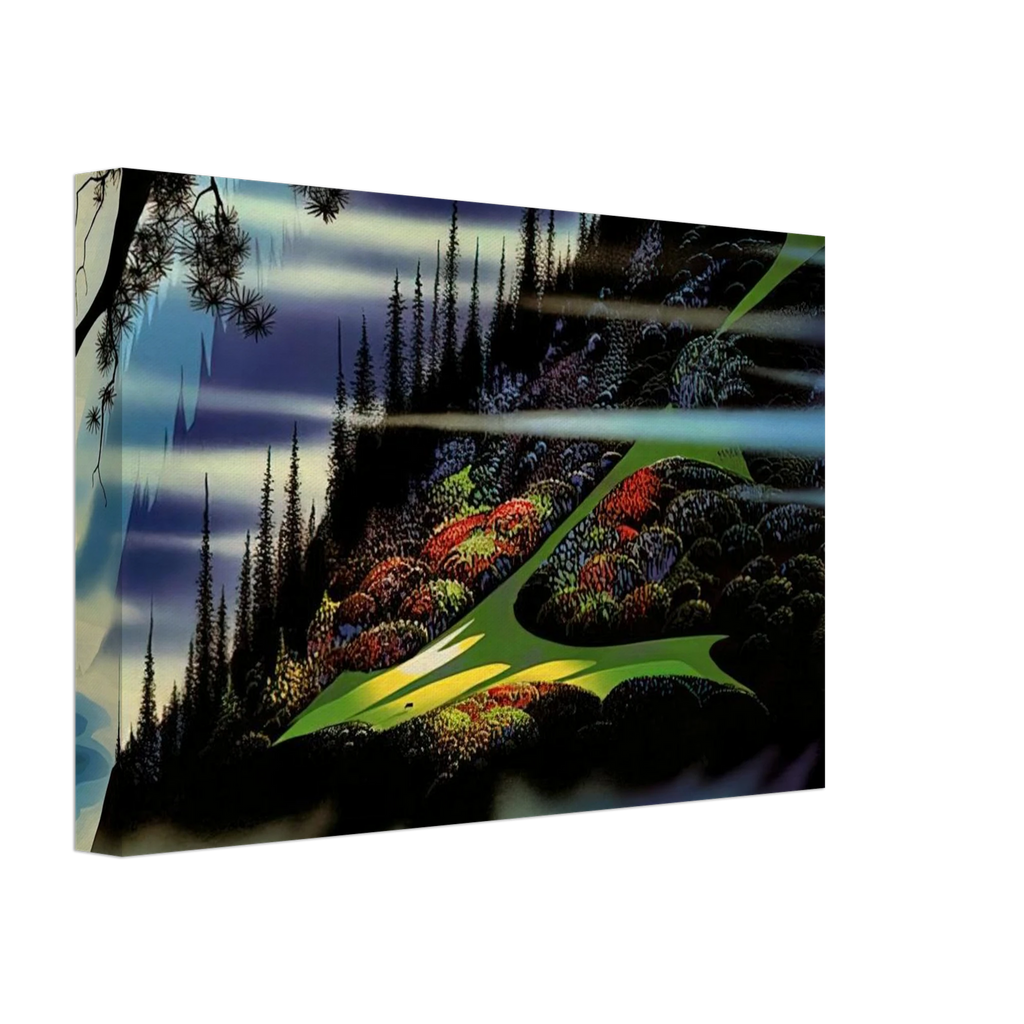 Pasture Through the Fog Canvas | Eyvind Earle Canvas | Eyvind Earle Prints