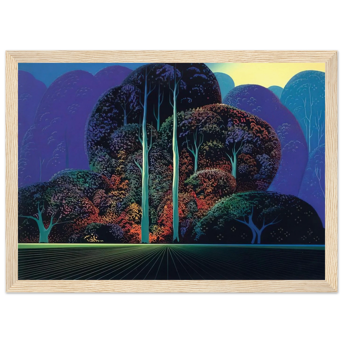 Softening Shades of Twilight Framed Poster | Eyvind Earle Framed Prints Wall Art | Eyvind Earle Prints