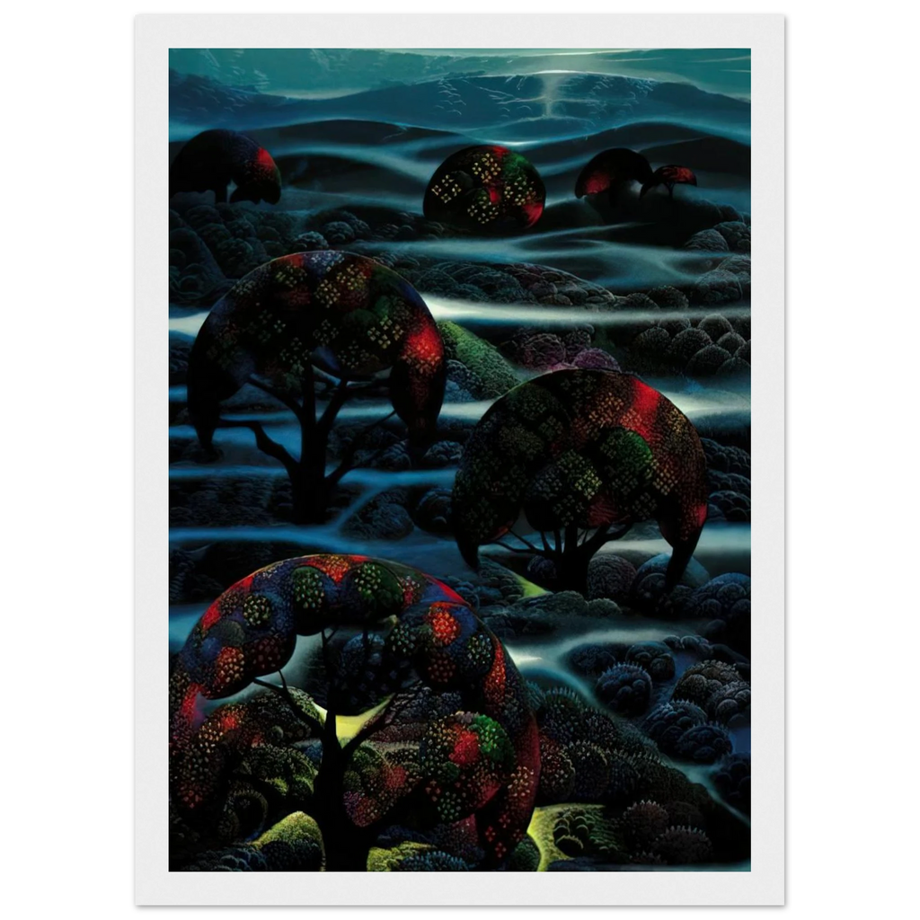 Garden of Dreams Framed Poster | Eyvind Earle Framed Prints Wall Art | Eyvind Earle Prints