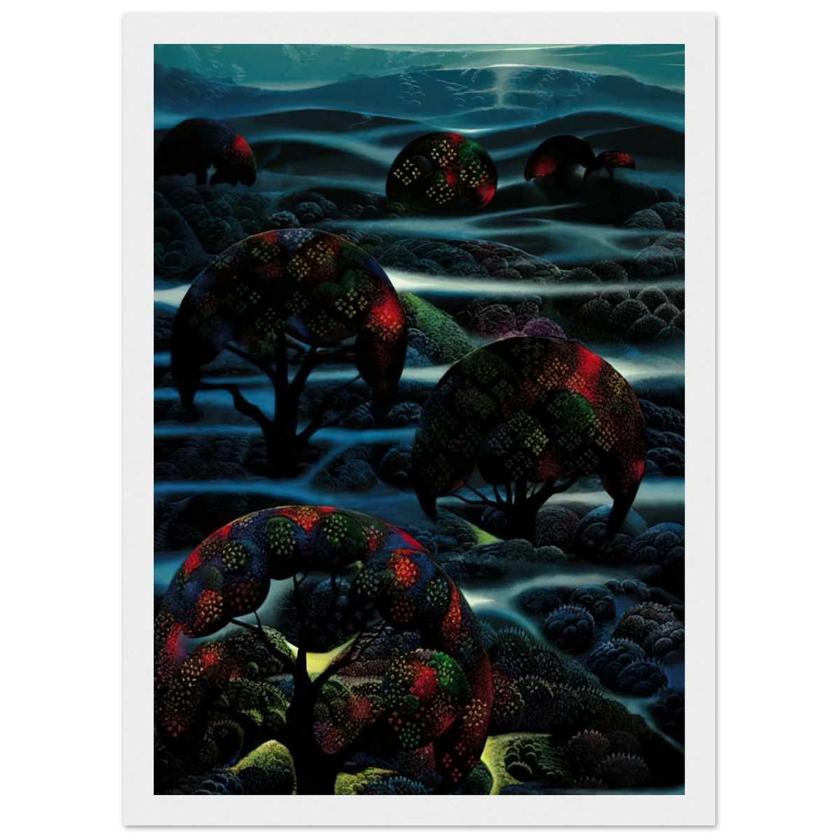 Garden of Dreams Framed Poster | Eyvind Earle Framed Prints Wall Art | Eyvind Earle Prints