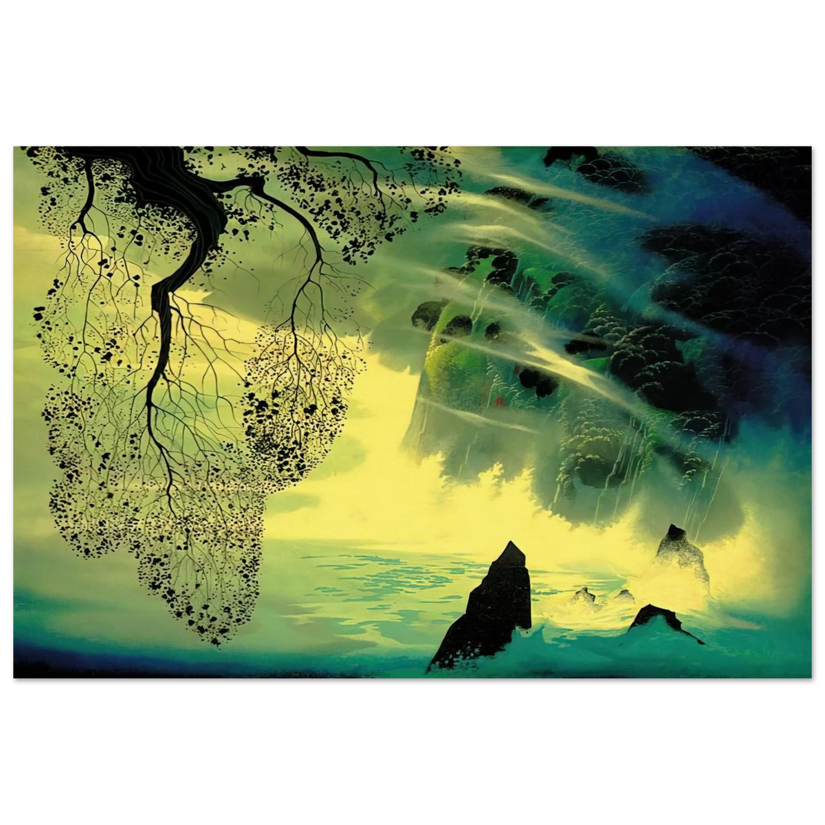 A Swirl of Fog Poster | Eyvind Earle Poster | Eyvind Earle Prints