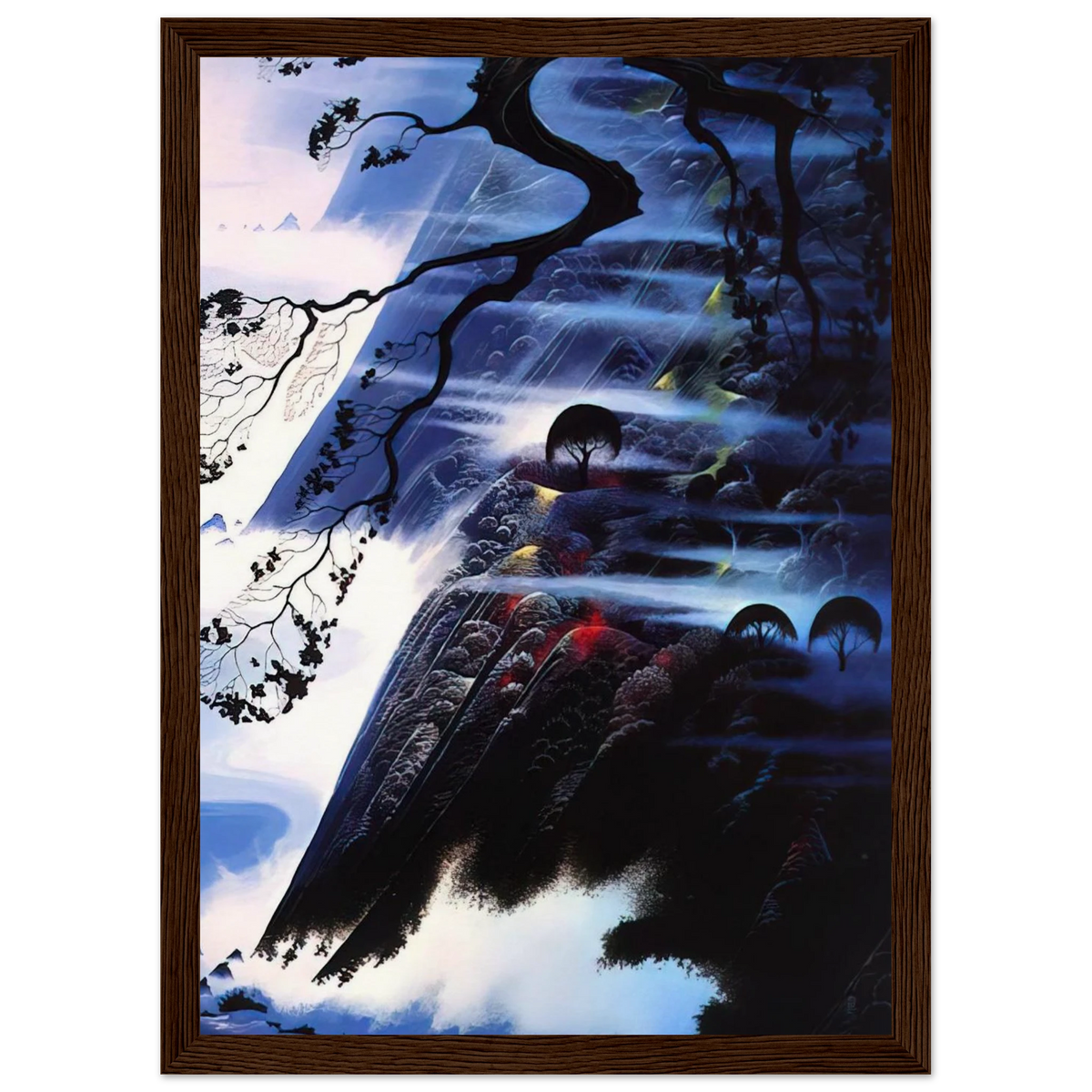 Fog Light Framed Poster | Eyvind Earle Framed Prints Wall Art | Eyvind Earle Prints