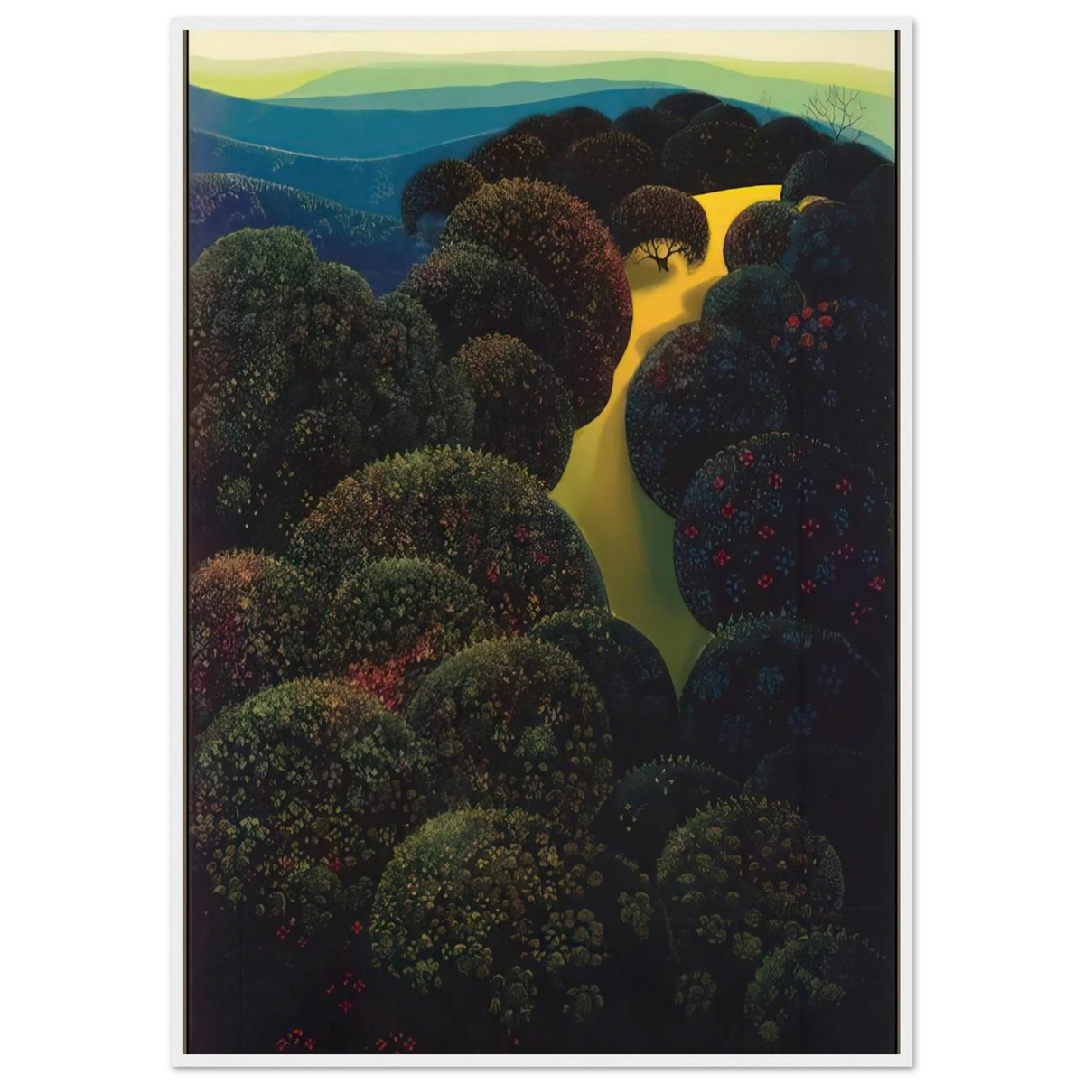 Hidden Pasture Framed Poster | Eyvind Earle Framed Prints Wall Art | Eyvind Earle Prints