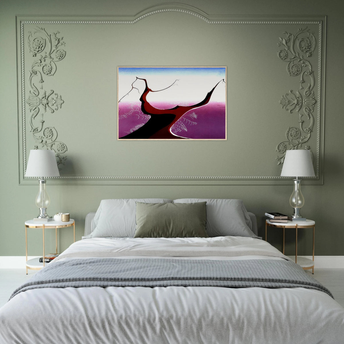 Desert Tree Framed Poster | Eyvind Earle Framed Prints Wall Art | Eyvind Earle Prints