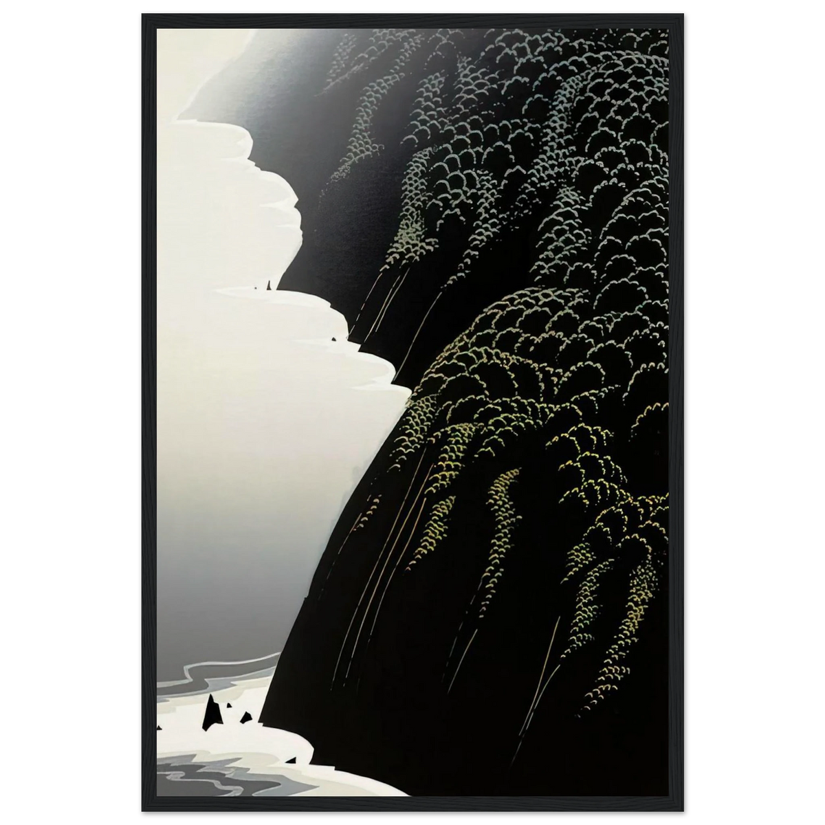 California Coast Framed Poster | Eyvind Earle Framed Prints Wall Art | Eyvind Earle Prints
