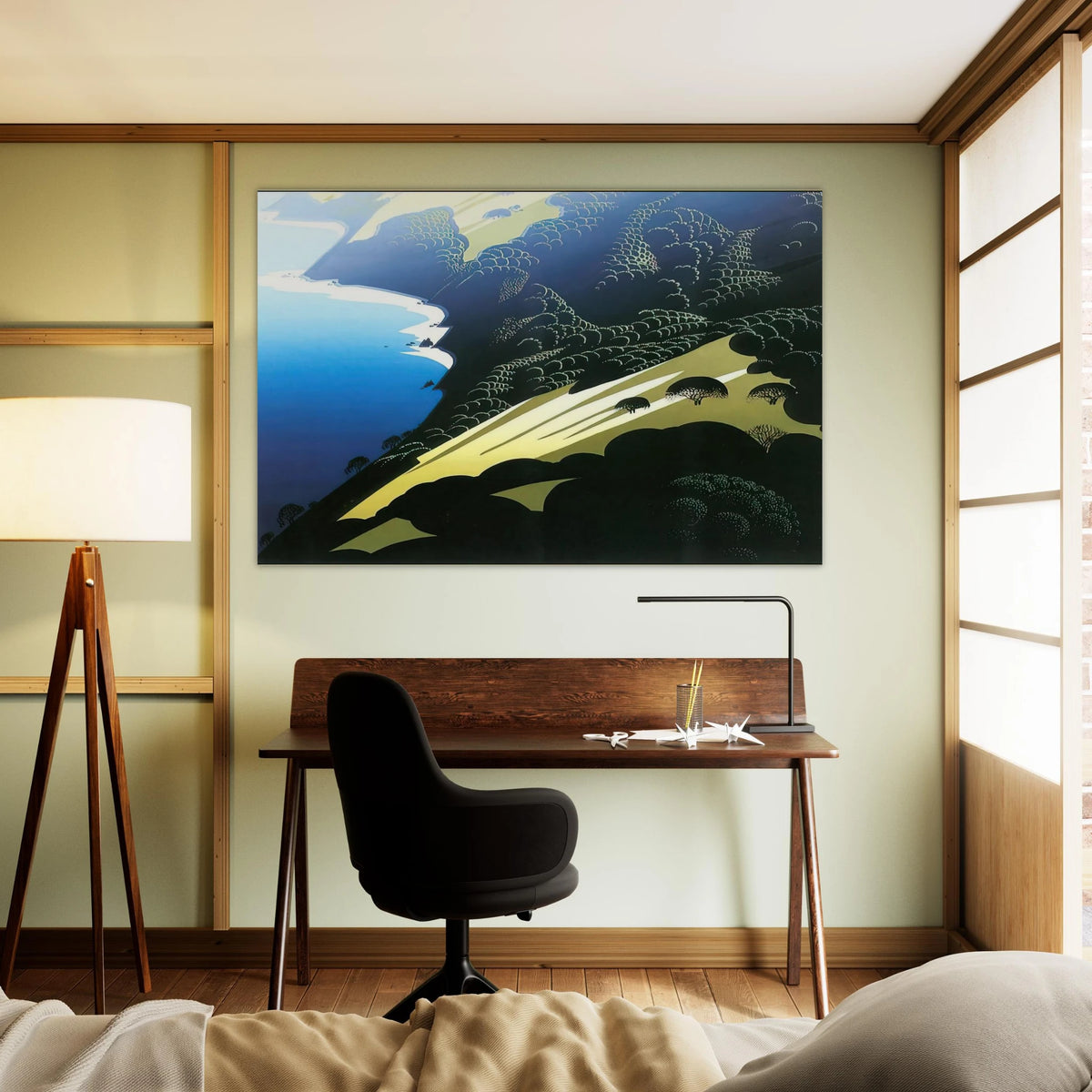 Seaside Pastures Poster | Eyvind Earle Poster | Eyvind Earle Prints