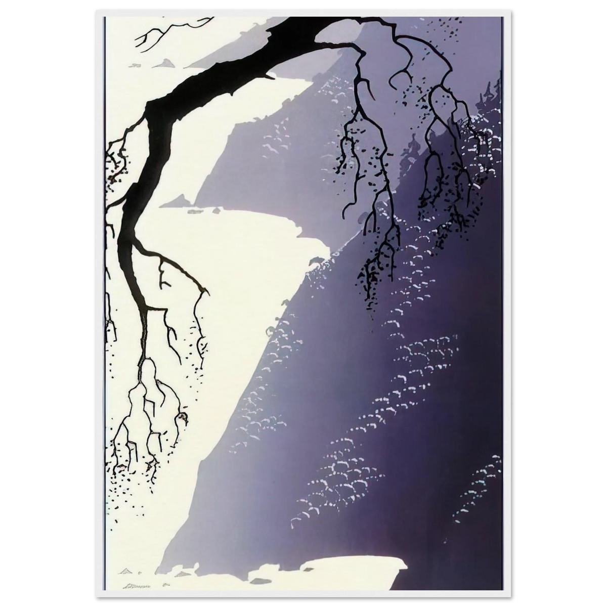 Gray Mist Framed Poster | Eyvind Earle Framed Prints Wall Art | Eyvind Earle Prints