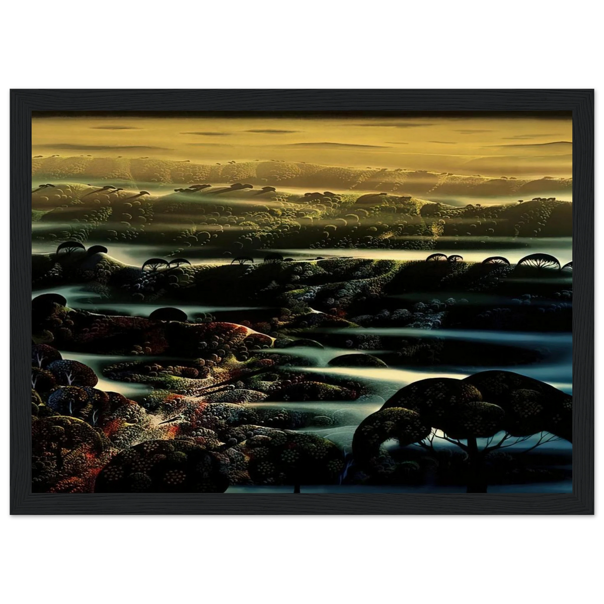 The Valley's Wild Framed Poster | Eyvind Earle Framed Prints Wall Art | Eyvind Earle Prints