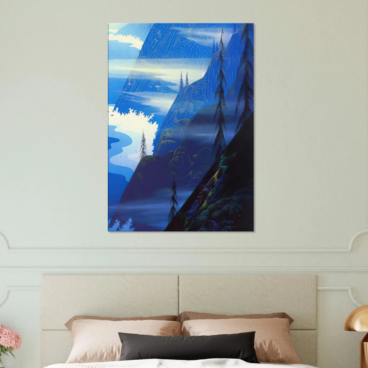 Stardust blue Canvas | Eyvind Earle Canvas | Eyvind Earle Prints