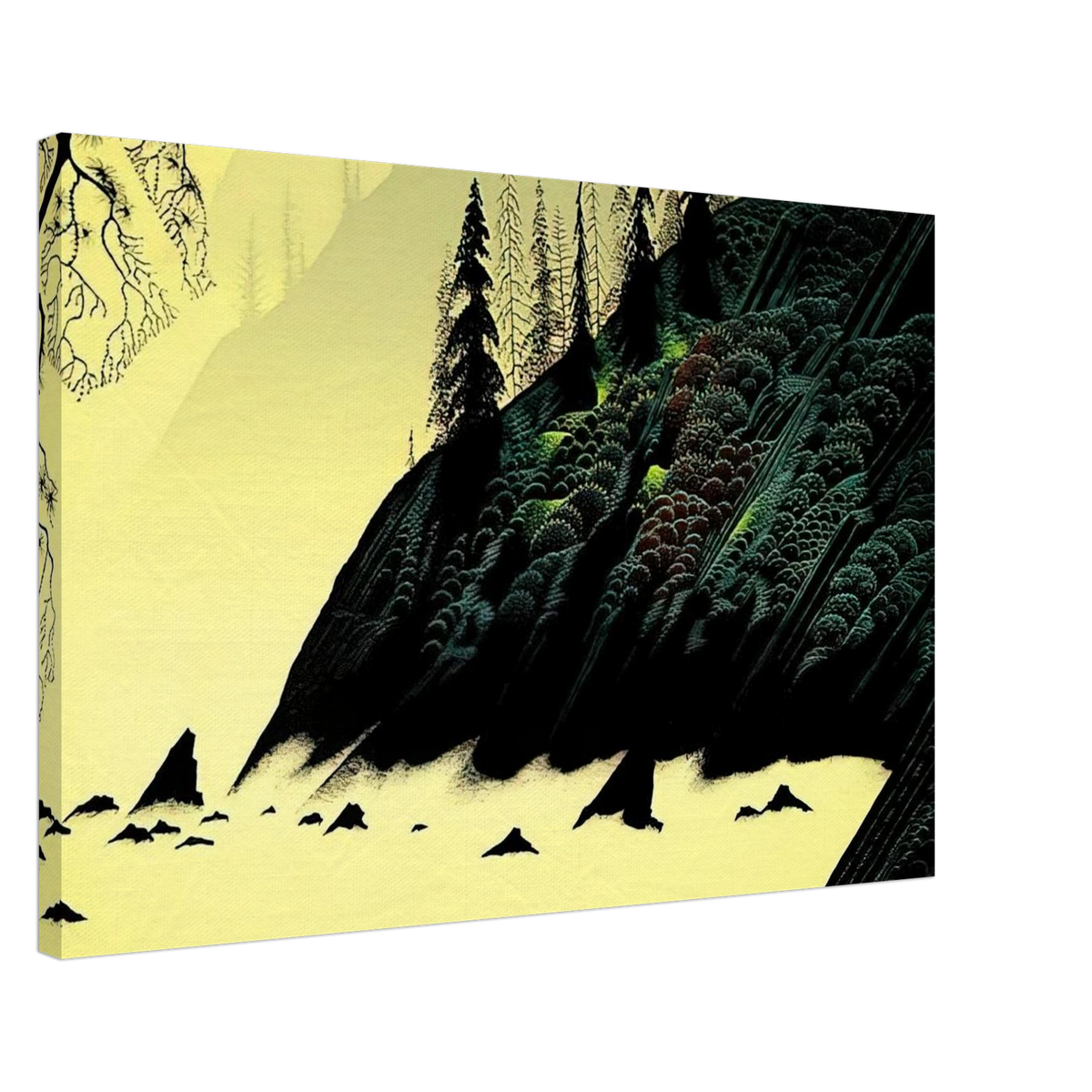 Spruce Redwood and Pine Canvas | Eyvind Earle Canvas | Eyvind Earle Prints