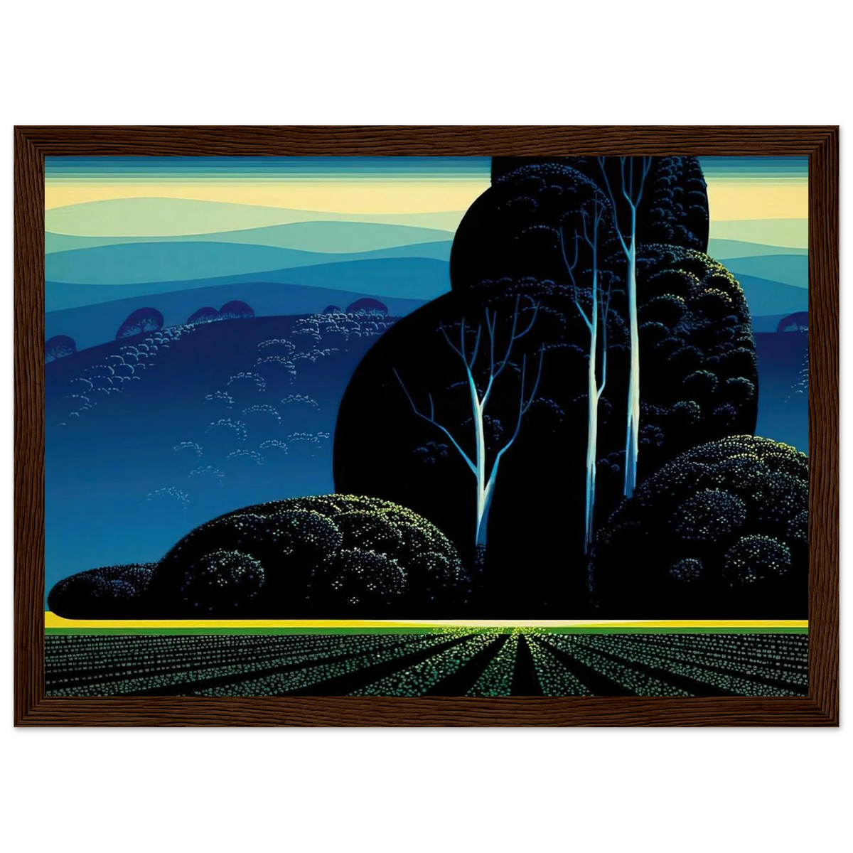 Even Tide Framed Poster | Eyvind Earle Framed Prints Wall Art | Eyvind Earle Prints
