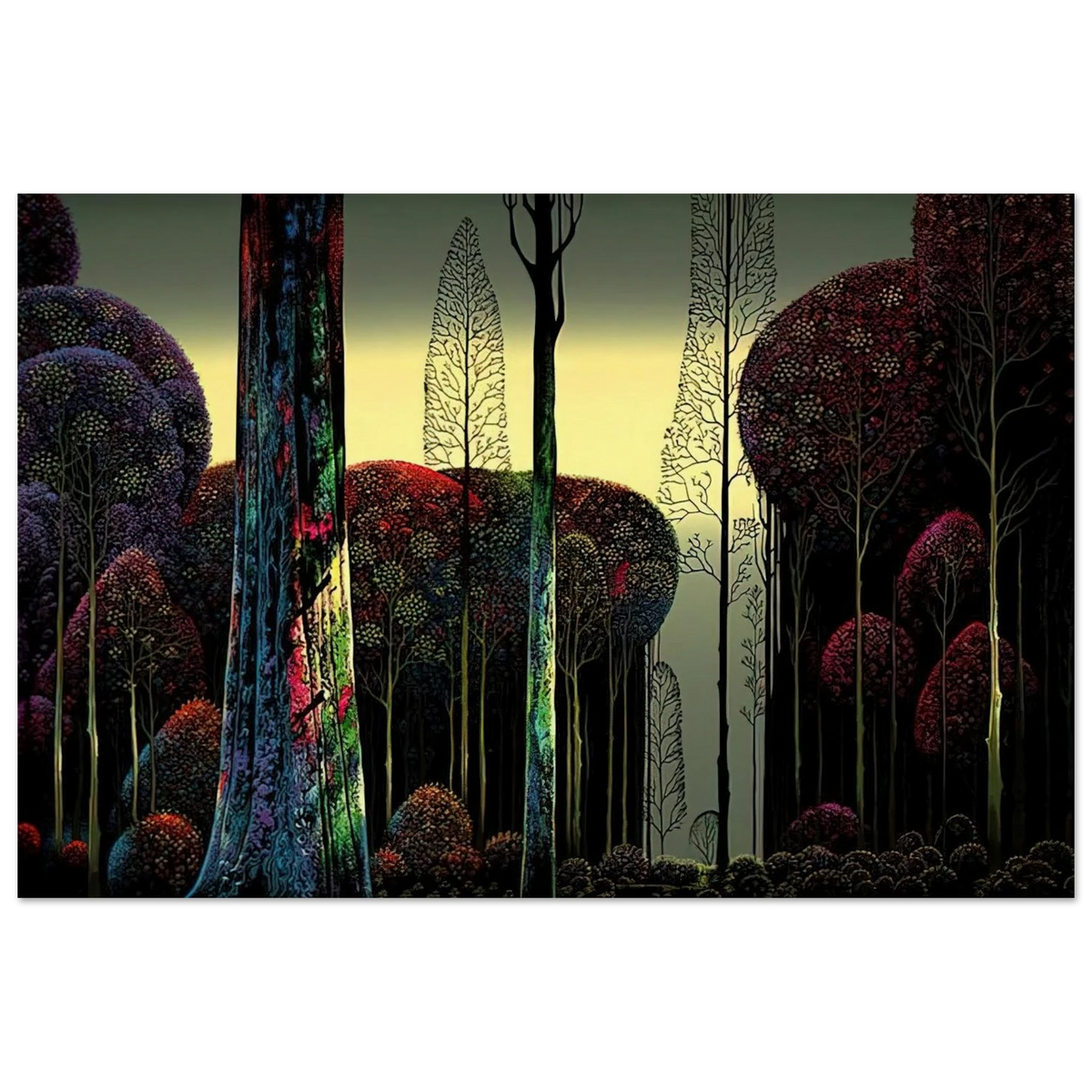Gothic Forest Poster | Eyvind Earle Poster | Eyvind Earle Prints