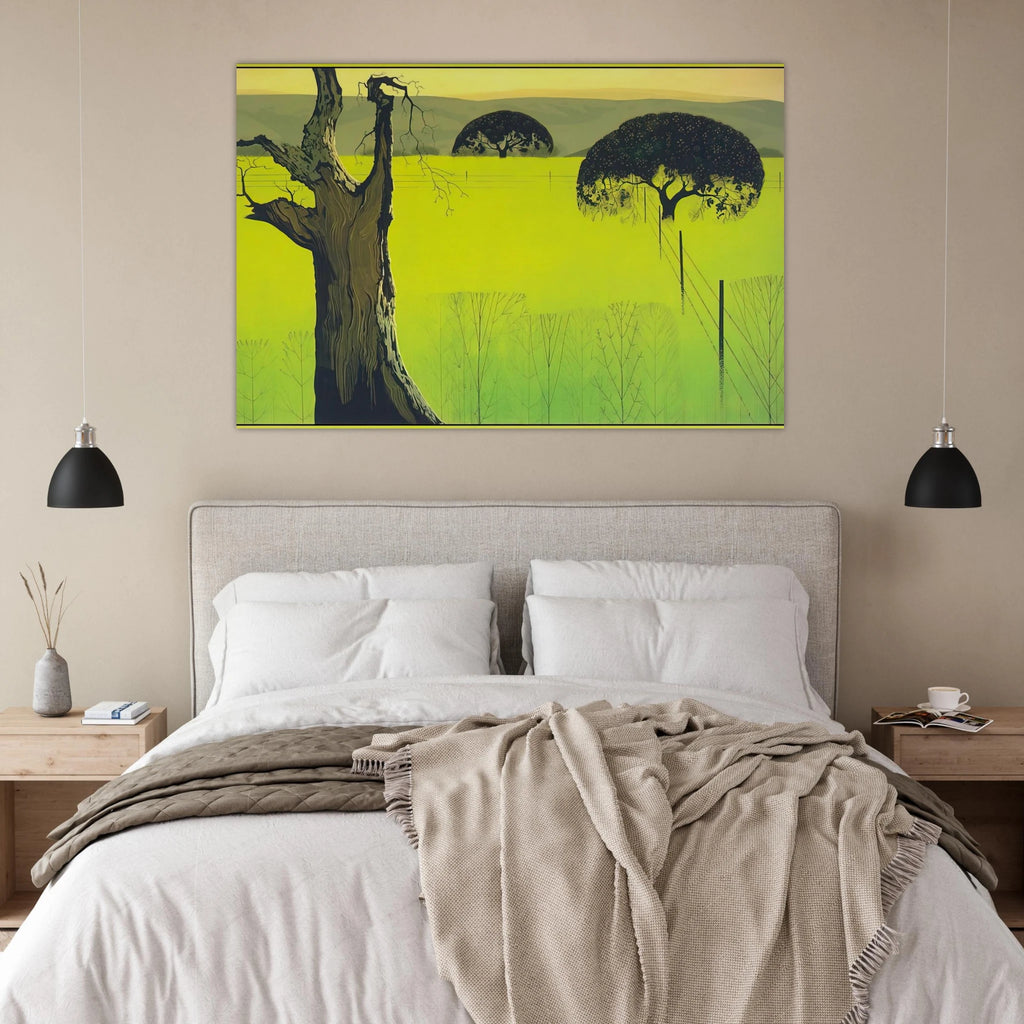 Mustard Field Poster | Eyvind Earle Poster | Eyvind Earle Prints