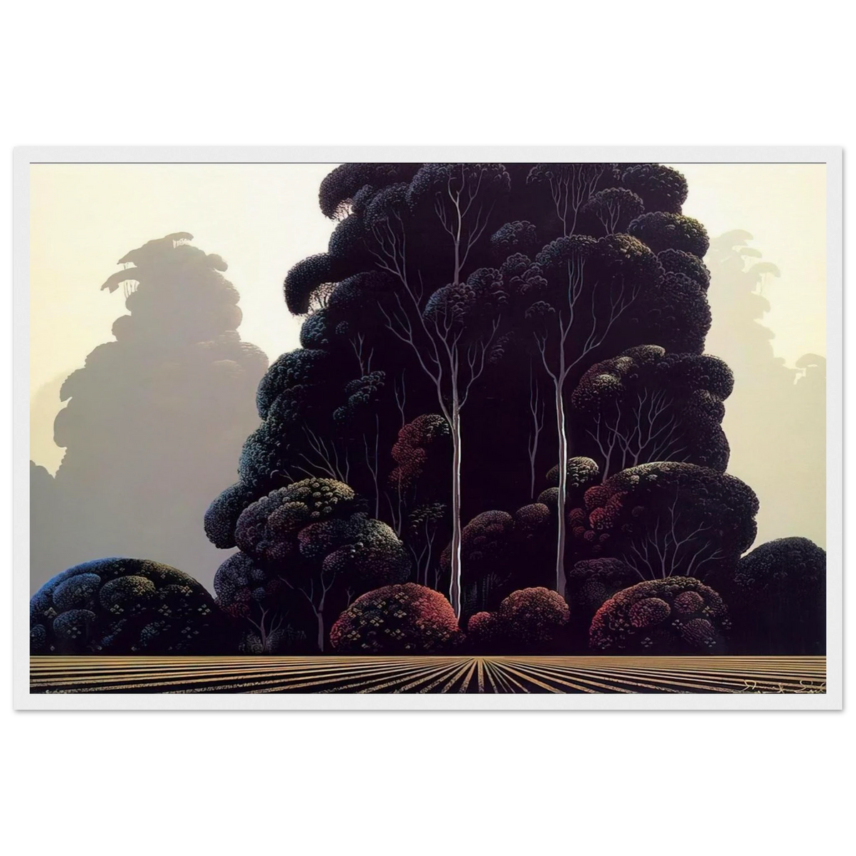 Autumn Framed Poster | Eyvind Earle Framed Prints Wall Art | Eyvind Earle Prints