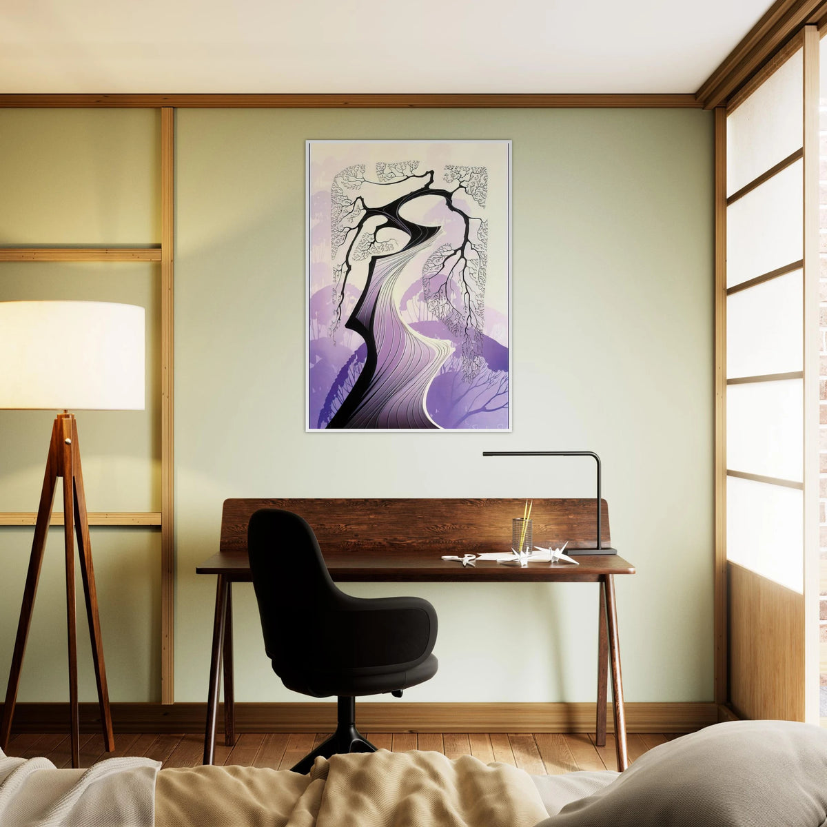 Carmel Cypress Framed Poster | Eyvind Earle Framed Prints Wall Art | Eyvind Earle Prints
