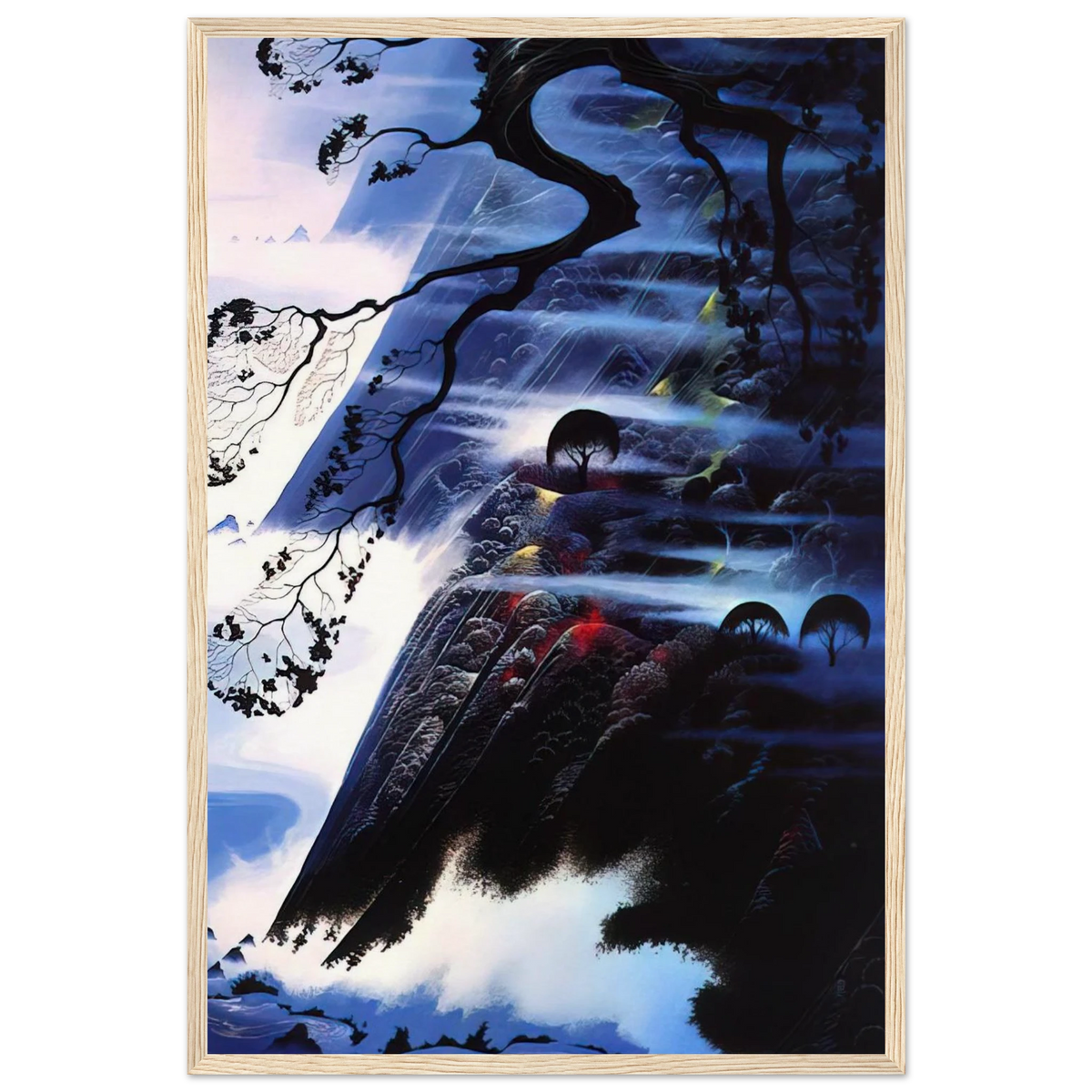 Fog Light Framed Poster | Eyvind Earle Framed Prints Wall Art | Eyvind Earle Prints